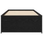 vidaXL Rám postele Čierny dub 80 x 200 cm Kompozitné drevo – Obrázok 3