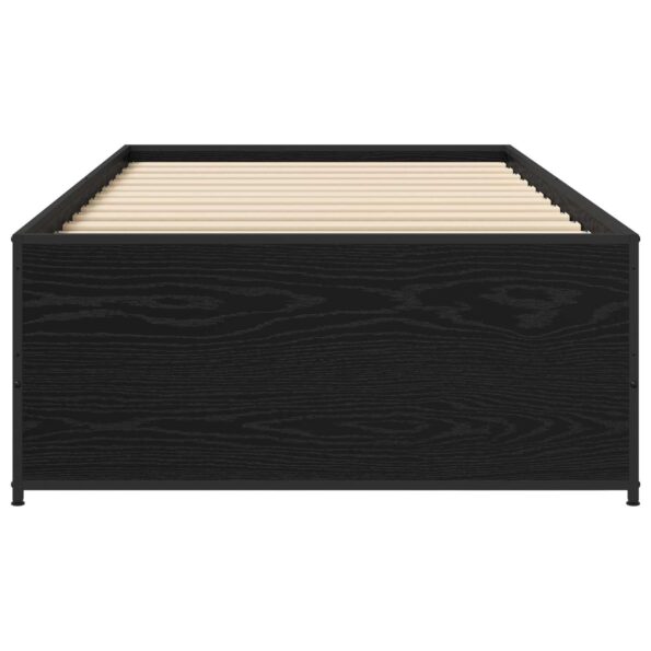 vidaXL Rám postele Čierny dub 80 x 200 cm Kompozitné drevo – Obrázok 3