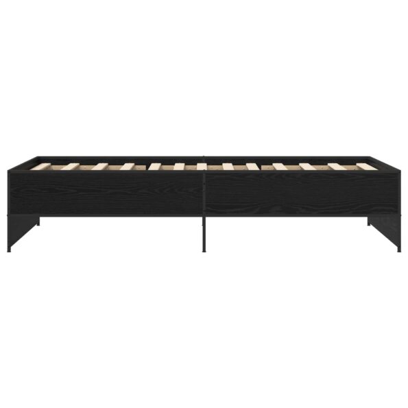 vidaXL Rám postele Čierny dub 80 x 200 cm Kompozitné drevo – Obrázok 4