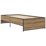 vidaXL Rám postele Dub artisan 80 x 200 cm Kompozitné drevo – Obrázok 2