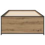 vidaXL Rám postele Dub artisan 80 x 200 cm Kompozitné drevo – Obrázok 3
