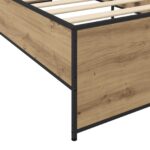 vidaXL Rám postele Dub artisan 80 x 200 cm Kompozitné drevo – Obrázok 5