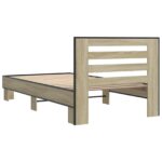 vidaXL Rám postele s čelom Dub sonoma 80 x 200 cm Kompozitné drevo – Obrázok 6