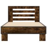 vidaXL Rám postele s čelom Dymový dub 80 x 200 cm Kompozitné drevo – Obrázok 4
