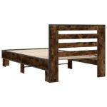 vidaXL Rám postele s čelom Dymový dub 80 x 200 cm Kompozitné drevo – Obrázok 6