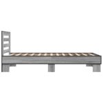 vidaXL Rám postele s čelom Sivý Sonoma 80 x 200 cm Kompozitné drevo – Obrázok 5