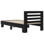 vidaXL Rám postele s čelom Čierny dub 80 x 200 cm Kompozitné drevo – Obrázok 5