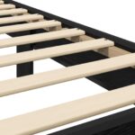 vidaXL Rám postele s čelom Čierny dub 80 x 200 cm Kompozitné drevo – Obrázok 6