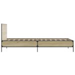 vidaXL Rám postele s čelom Dub sonoma 80 x 200 cm Kompozitné drevo – Obrázok 5