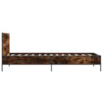vidaXL Rám postele s čelom Dymový dub 80 x 200 cm Kompozitné drevo – Obrázok 5
