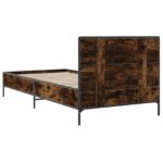 vidaXL Rám postele s čelom Dymový dub 80 x 200 cm Kompozitné drevo – Obrázok 6