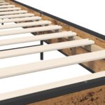 vidaXL Rám postele s čelom Staré drevo 80 x 200 cm Kompozitné drevo – Obrázok 6