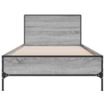 vidaXL Rám postele s čelom Sivý Sonoma 80 x 200 cm Kompozitné drevo – Obrázok 4