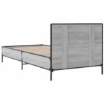 vidaXL Rám postele s čelom Sivý Sonoma 80 x 200 cm Kompozitné drevo – Obrázok 6