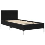 vidaXL Rám postele s čelom Čierny dub 80 x 200 cm Kompozitné drevo – Obrázok 2