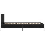vidaXL Rám postele s čelom Čierny dub 80 x 200 cm Kompozitné drevo – Obrázok 4