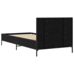 vidaXL Rám postele s čelom Čierny dub 80 x 200 cm Kompozitné drevo – Obrázok 5
