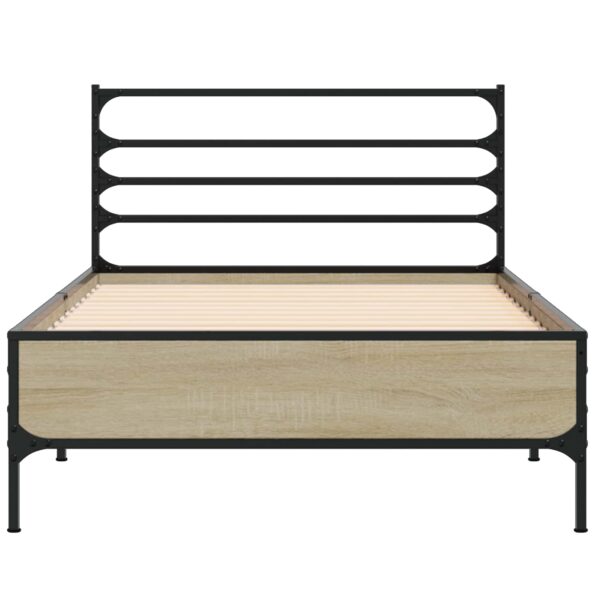 vidaXL Rám postele Dub sonoma 80 x 200 cm Kompozitné drevo – Obrázok 4
