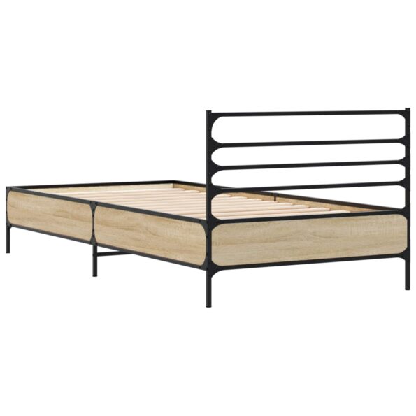 vidaXL Rám postele Dub sonoma 80 x 200 cm Kompozitné drevo – Obrázok 6
