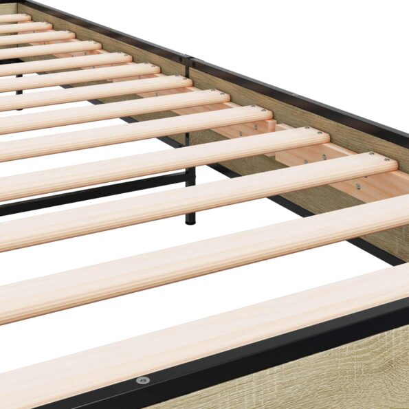 vidaXL Rám postele Dub sonoma 80 x 200 cm Kompozitné drevo – Obrázok 7
