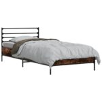 vidaXL Rám postele Dymový dub 80 x 200 cm Kompozitné drevo – Obrázok 2