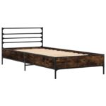 vidaXL Rám postele Dymový dub 80 x 200 cm Kompozitné drevo – Obrázok 3