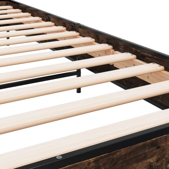 vidaXL Rám postele Dymový dub 80 x 200 cm Kompozitné drevo – Obrázok 7