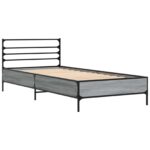 vidaXL Rám postele Sivý Sonoma 80 x 200 cm Kompozitné drevo – Obrázok 3