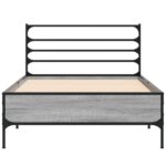 vidaXL Rám postele Sivý Sonoma 80 x 200 cm Kompozitné drevo – Obrázok 4