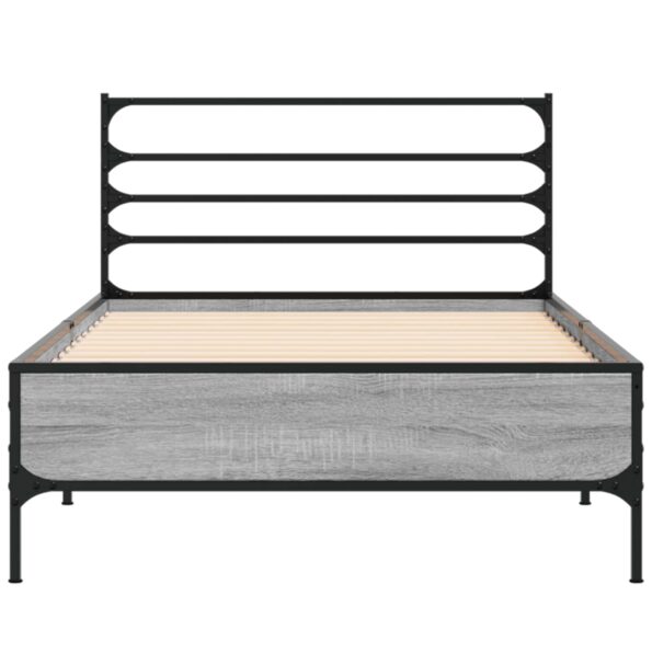 vidaXL Rám postele Sivý Sonoma 80 x 200 cm Kompozitné drevo – Obrázok 4