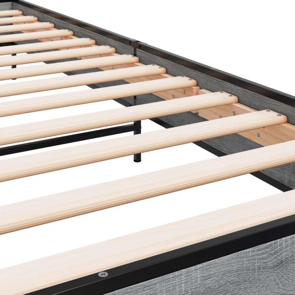 vidaXL Rám postele Sivý Sonoma 80 x 200 cm Kompozitné drevo – Obrázok 7
