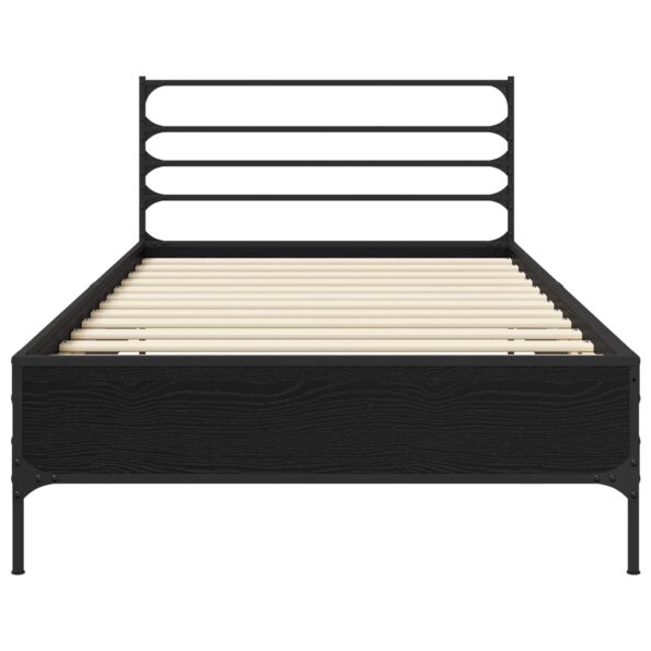 vidaXL Rám postele Čierny dub 80 x 200 cm Kompozitné drevo – Obrázok 3