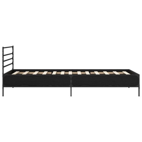 vidaXL Rám postele Čierny dub 80 x 200 cm Kompozitné drevo – Obrázok 4