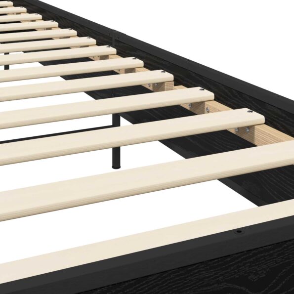 vidaXL Rám postele Čierny dub 80 x 200 cm Kompozitné drevo – Obrázok 6
