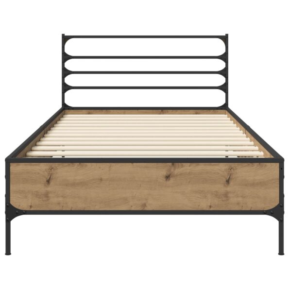 vidaXL Rám postele Dub artisan 80 x 200 cm Kompozitné drevo – Obrázok 3