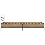 vidaXL Rám postele Dub artisan 80 x 200 cm Kompozitné drevo – Obrázok 4
