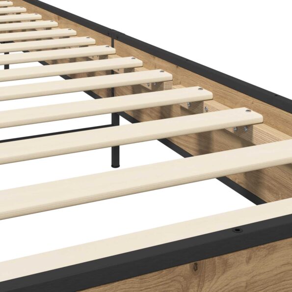 vidaXL Rám postele Dub artisan 80 x 200 cm Kompozitné drevo – Obrázok 6
