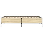 vidaXL Rám postele Dub sonoma 80 x 200 cm Kompozitné drevo – Obrázok 5