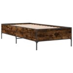 vidaXL Rám postele Dymová dub 80 x 200 cm Kompozitné drevo – Obrázok 3