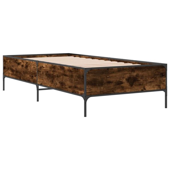 vidaXL Rám postele Dymová dub 80 x 200 cm Kompozitné drevo – Obrázok 3
