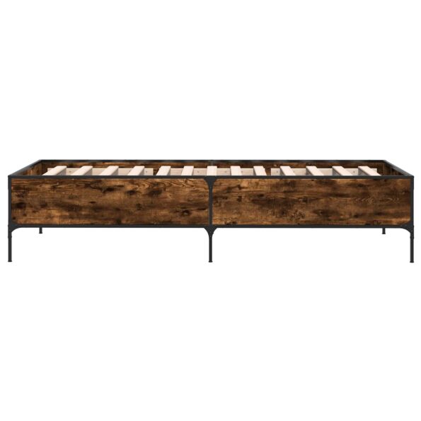 vidaXL Rám postele Dymová dub 80 x 200 cm Kompozitné drevo – Obrázok 5