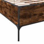vidaXL Rám postele Dymová dub 80 x 200 cm Kompozitné drevo – Obrázok 6
