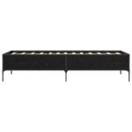 vidaXL Rám postele Čierny dub 80 x 200 cm Kompozitné drevo – Obrázok 4