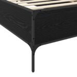 vidaXL Rám postele Čierny dub 80 x 200 cm Kompozitné drevo – Obrázok 5