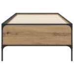 vidaXL Rám postele Dub artisan 80 x 200 cm Kompozitné drevo – Obrázok 3