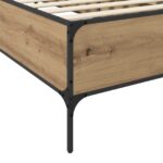 vidaXL Rám postele Dub artisan 80 x 200 cm Kompozitné drevo – Obrázok 5
