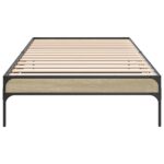 vidaXL Rám postele Dub sonoma 80 x 200 cm Kompozitné drevo – Obrázok 4