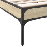 vidaXL Rám postele Dub sonoma 80 x 200 cm Kompozitné drevo – Obrázok 6