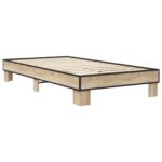 vidaXL Rám postele Dub sonoma 80 x 200 cm Kompozitné drevo – Obrázok 2