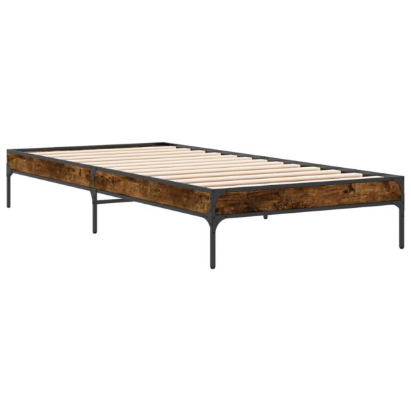 vidaXL Rám postele Dymová dub 80 x 200 cm Kompozitné drevo – Obrázok 3